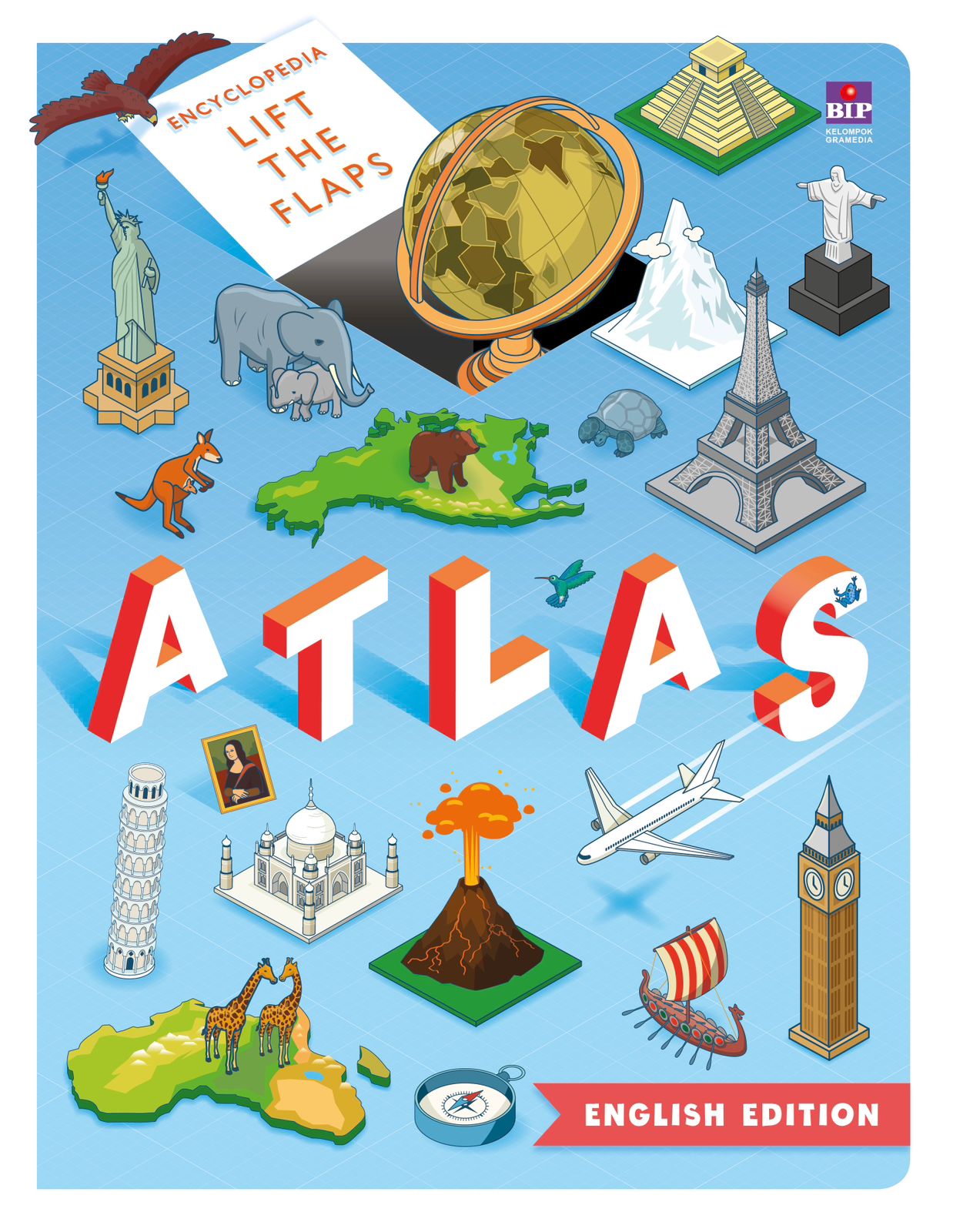 Encyclopedia Lift the Flaps Atlas (English Edition) — cover