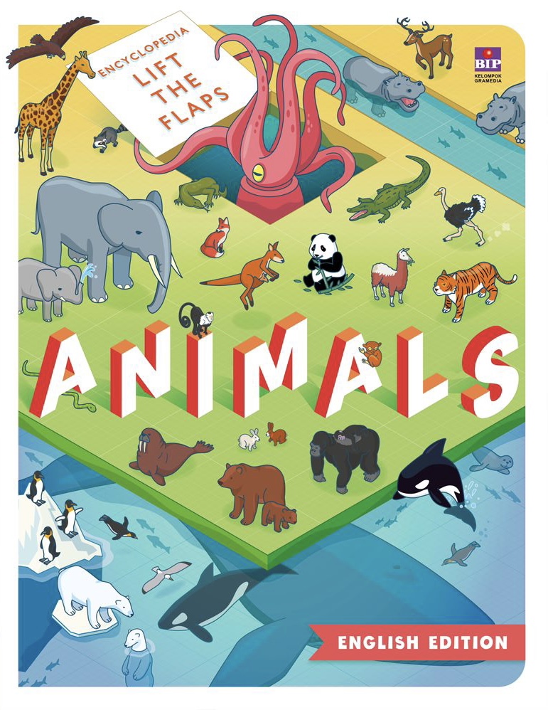 Encyclopedia Lift the Flaps Animals (English Edition) — cover
