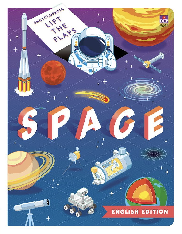 Encyclopedia Lift the Flaps Space (English Edition) — cover