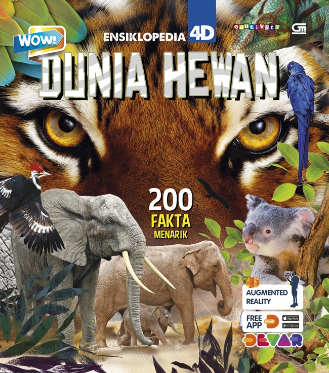Wow! Ensiklopedia 4D: Dunia Hewan — cover