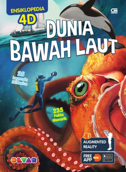 Ensiklopedia 4D: Dunia Bawah Laut — sampul buku
